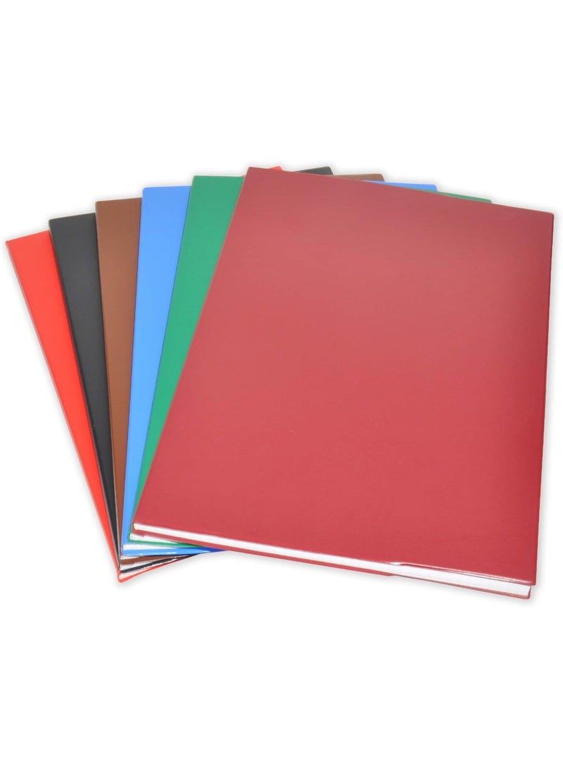 FIS PVC Notebook, A4 Size(29.7x21cm), 2 Quire, 96 Sheets, 5mm Square Grid Lines, Assorted Color, Pack of 6 Pieces-FSNBA42QPV5MAST - Image 3